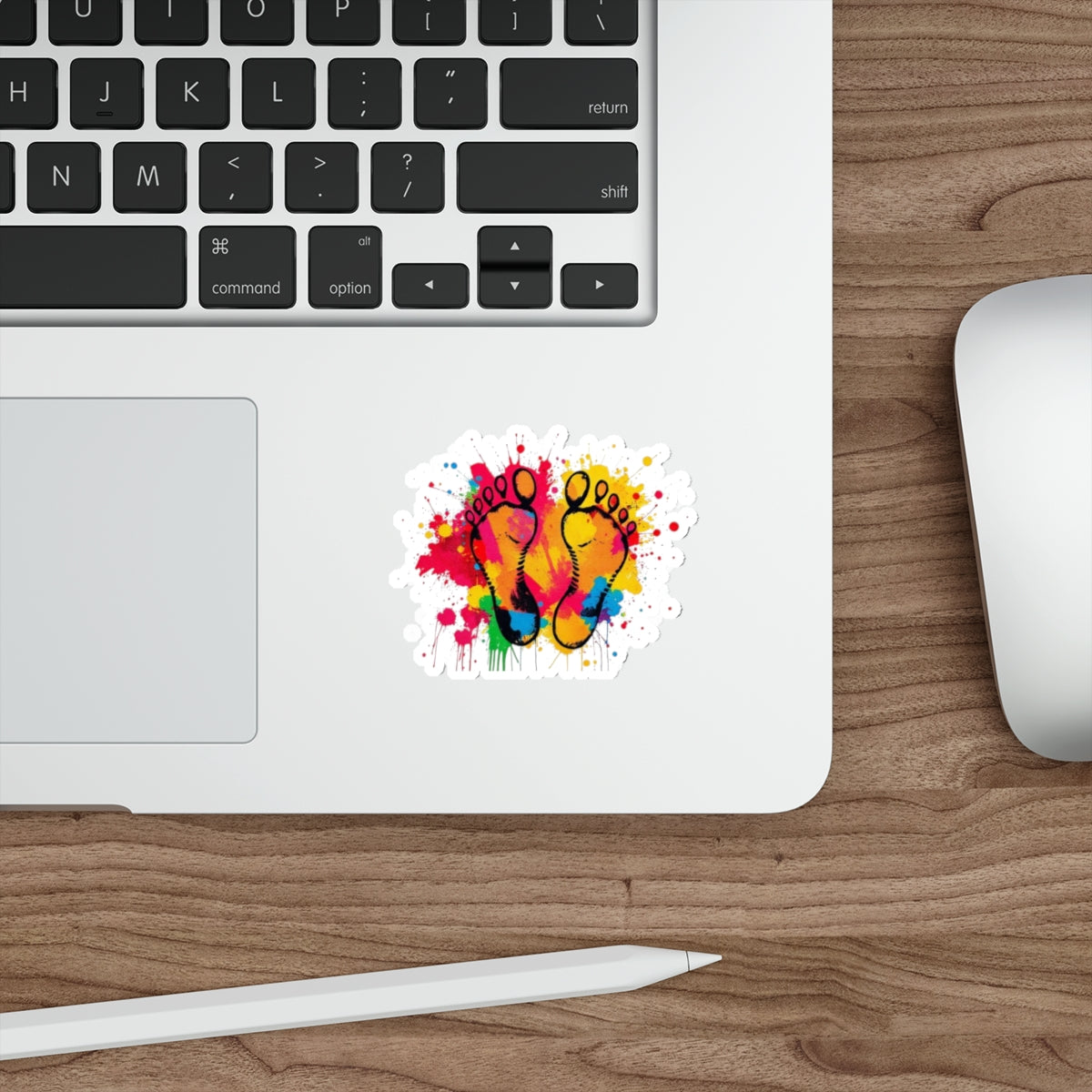 Die-Cut Stickers - Rainbow Feet