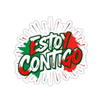 Die-Cut Stickers -  Estoy Contigo - I'm With You - Solidarity With Immigrants