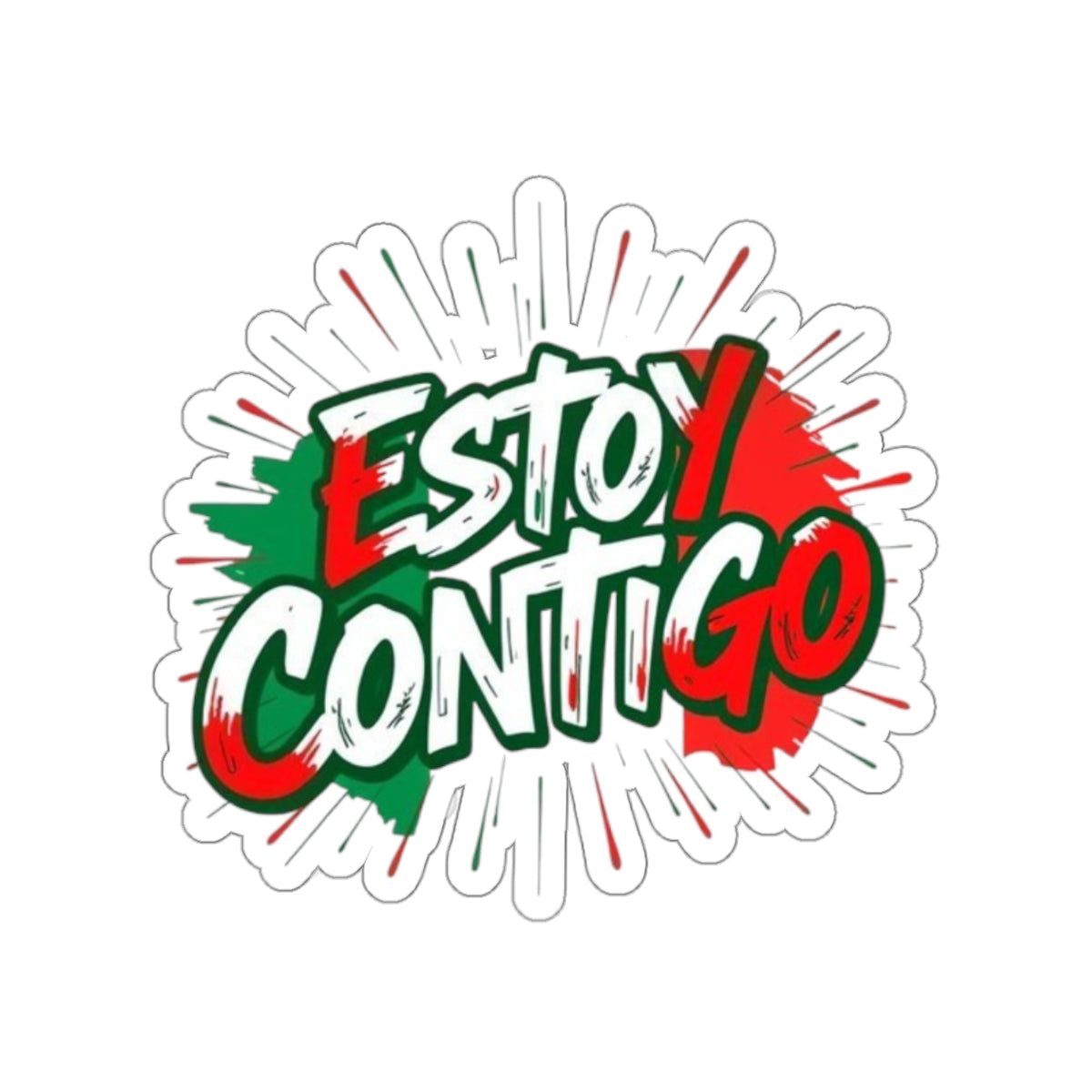 Die-Cut Stickers -  Estoy Contigo - I'm With You - Solidarity With Immigrants