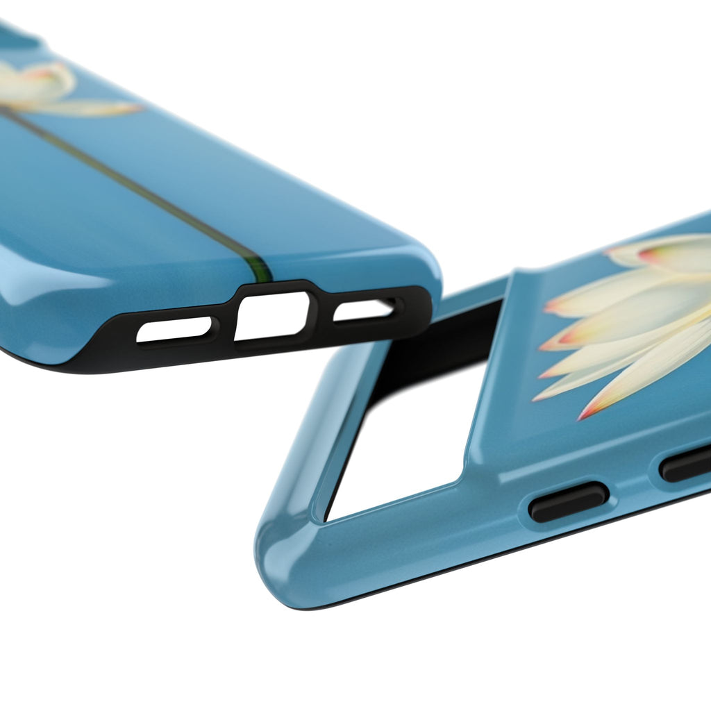 Open White Peace Lily Design Tough Case For Android & iPhone