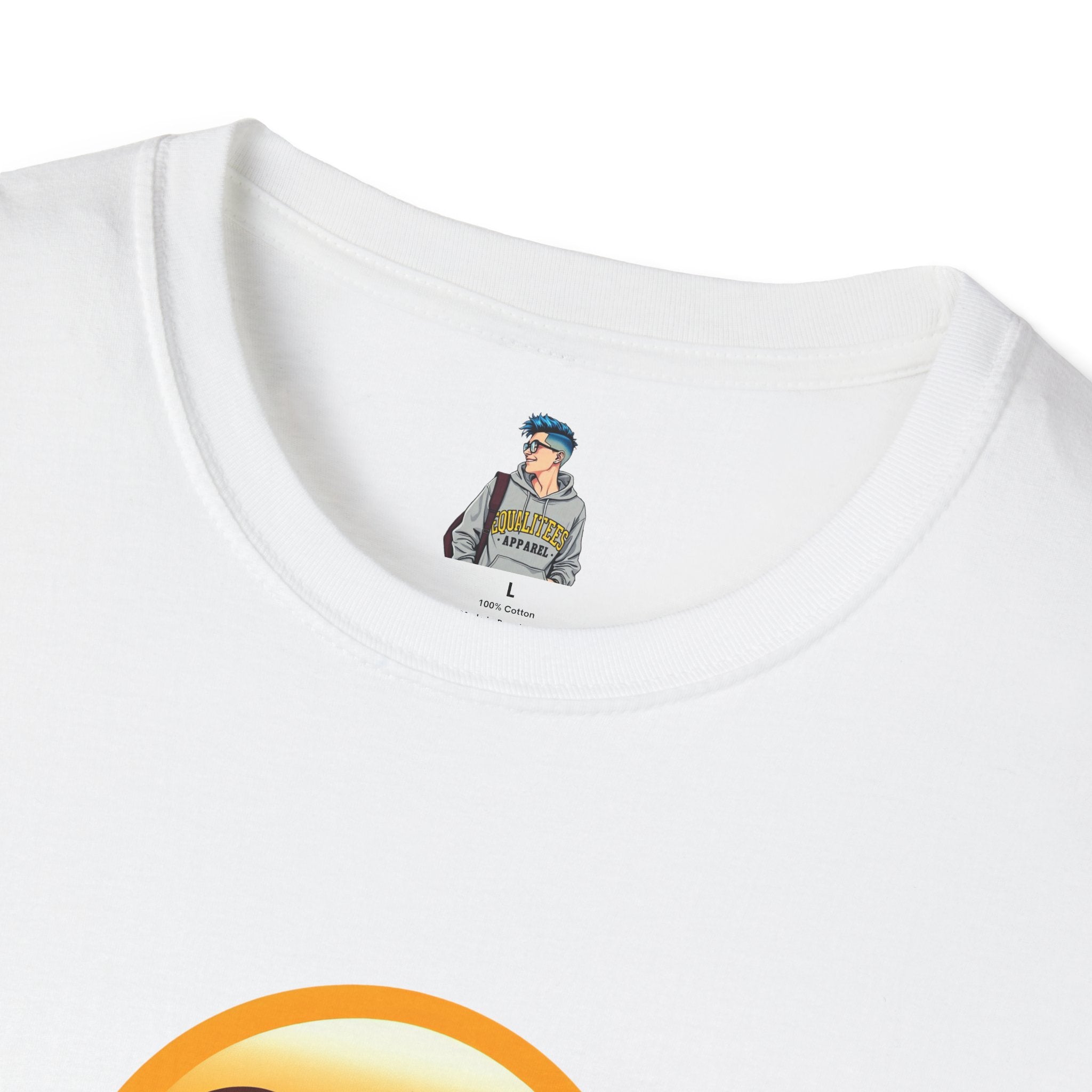 Unisex Softstyle T-Shirt with Eye Roll Emoji | Casual Graphic Tee for Everyday Humor