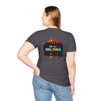 Unisex Softstyle T-Shirt: "Conversion Therapy is Torture" & "We All Belong" - LGBTQ+ Empowerment Tee