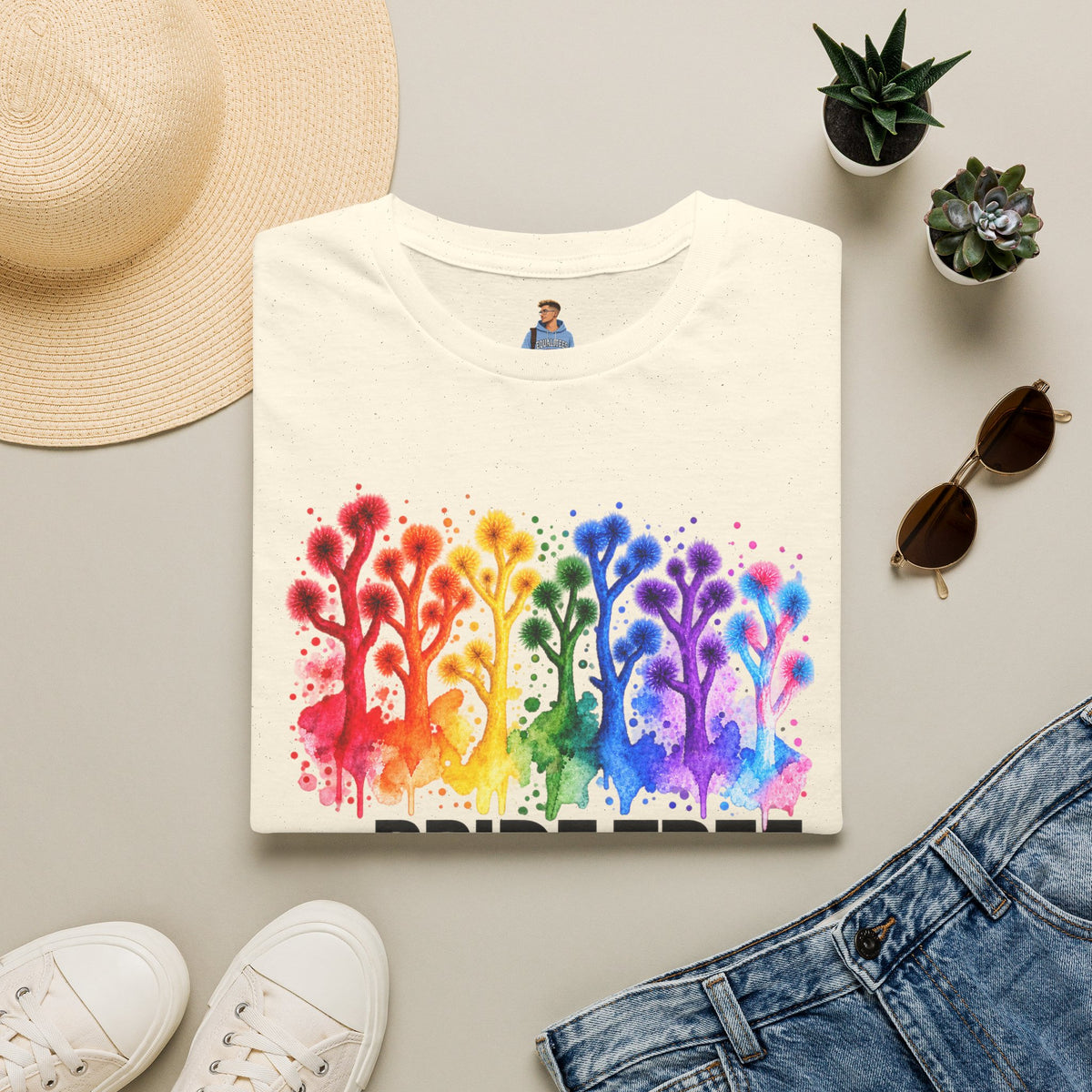 Pride Tree Las Vegas T-Shirt - Black Text