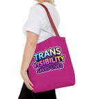 Trans Visibility Saves Lives Tote Bag