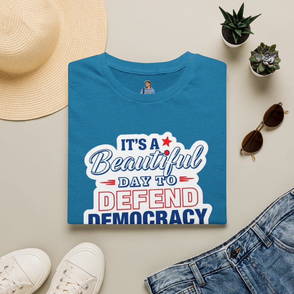 Defend Democracy Unisex Softstyle T-Shirt - Perfect for Activism and Everyday Wear