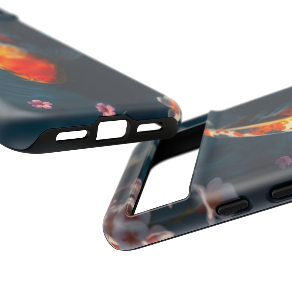 Peaceful Koi Cherry Blossom Tough Cases For Android & iPhone