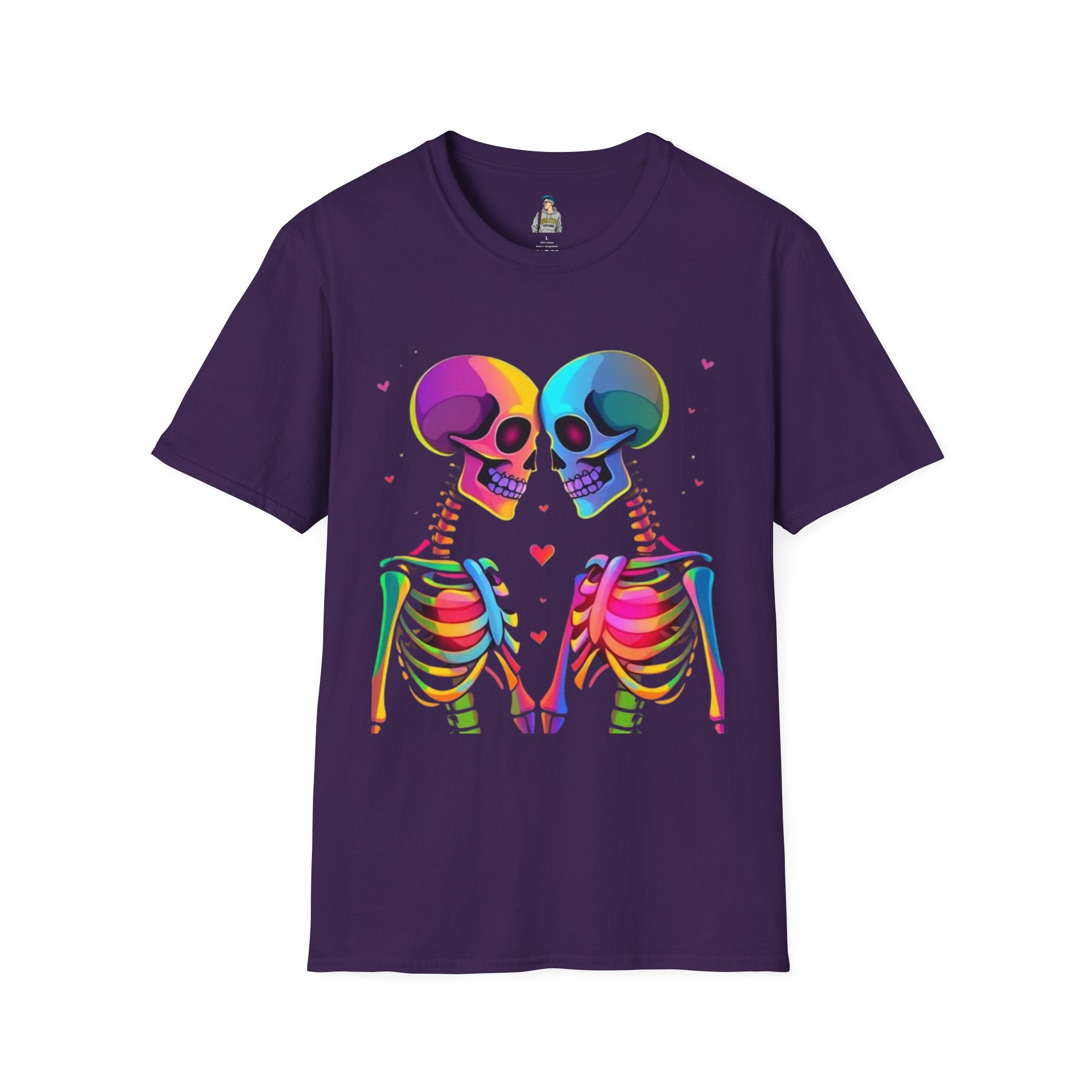 Rainbow Skeleton Love is Deeper Than Skin T-Shirt | Unisex Casual Tee