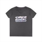 Trans Joy Ladies' V-Neck T-Shirt - Celebrate the LGBTQ+ Community