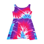 Vibrant Tie-Dye Skater Dress - Perfect for Summer Outings & Festivals