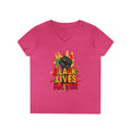 Black Lives Matter Ladies V-Neck Tee