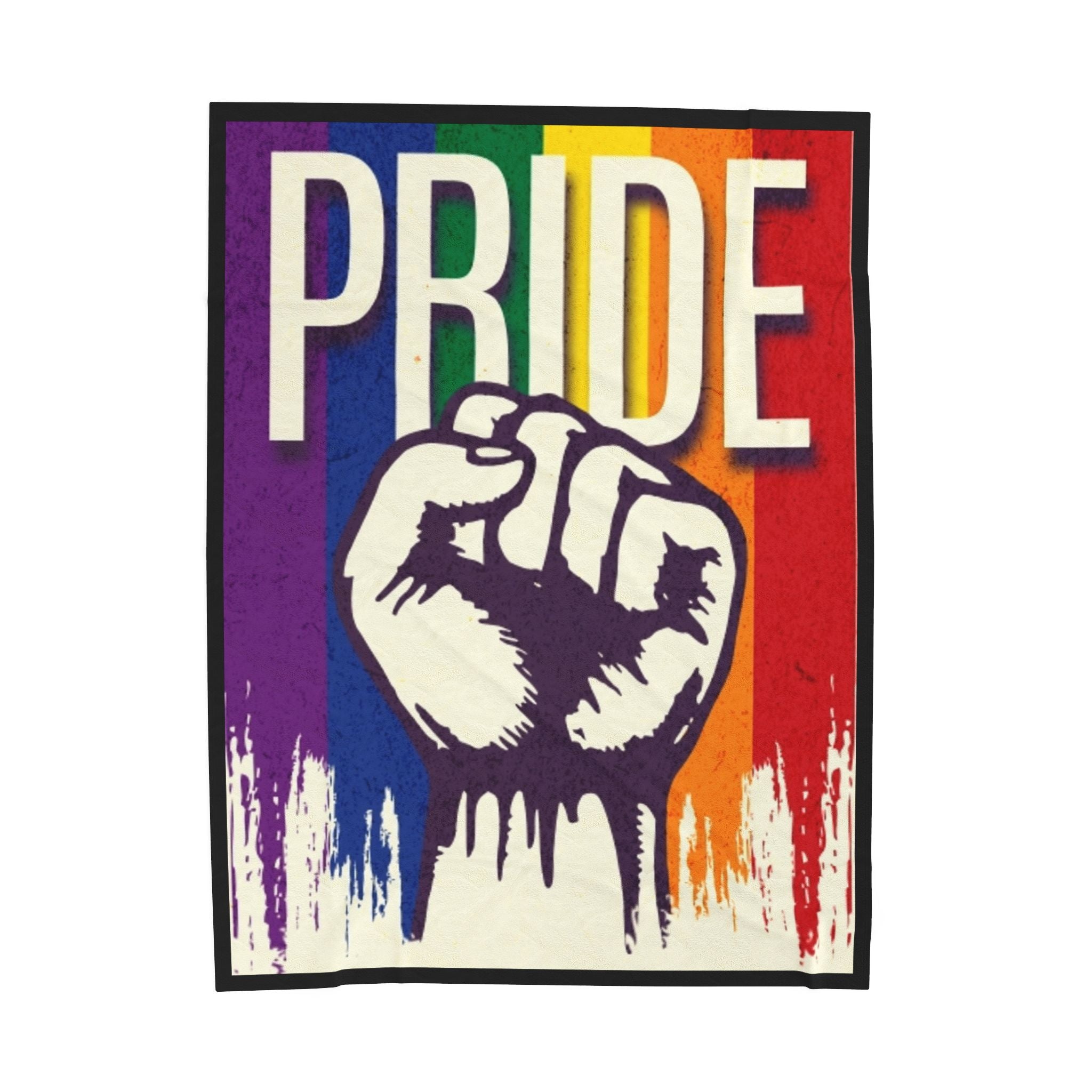 Dripping with Pride Velveteen Plush Blanket – For Comfort and Warmth