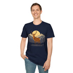 Mountain Sunset Deer Unisex Softstyle T-Shirt