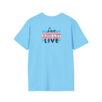 Live and Let Live Safety Pin Unisex Softstyle T-Shirt - Casual LGBTQ+ Pride Tee