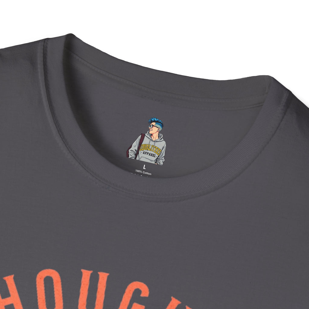 Funny Political Unisex SoftstyleThoughts and Tariffs Tee
