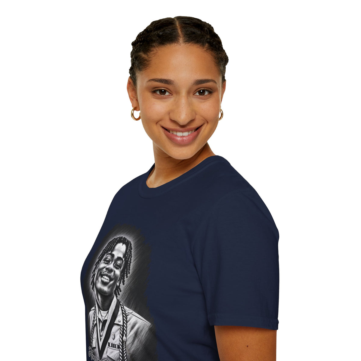 Smiling Portrait Front - In Memory of Pierre Damas Bel T-Shirt