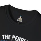 Patriotic Unisex Softstyle T-Shirt - "The People United Will Not Be Defeated"
