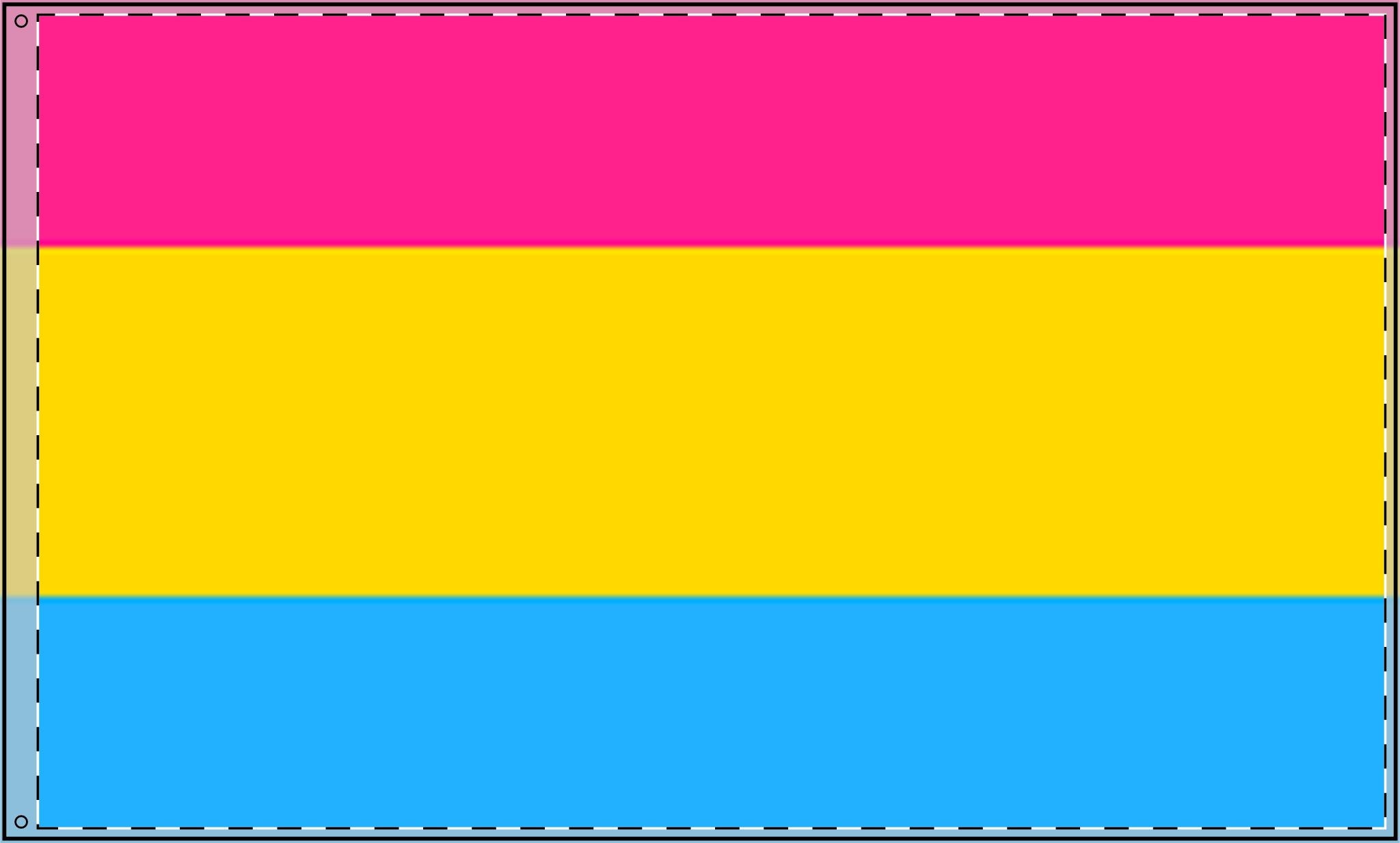 Vibrant Double Sided Pansexual Pride Flag - Perfect for Celebrations & Events
