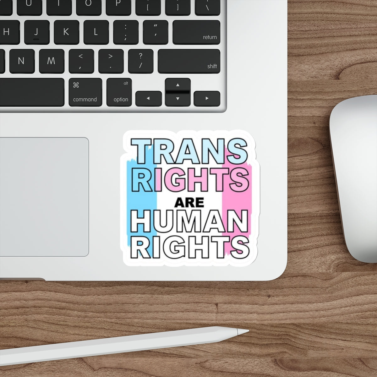 Die-Cut Stickers - TRANS RIGHTS ARE HUMAN RIGHTS