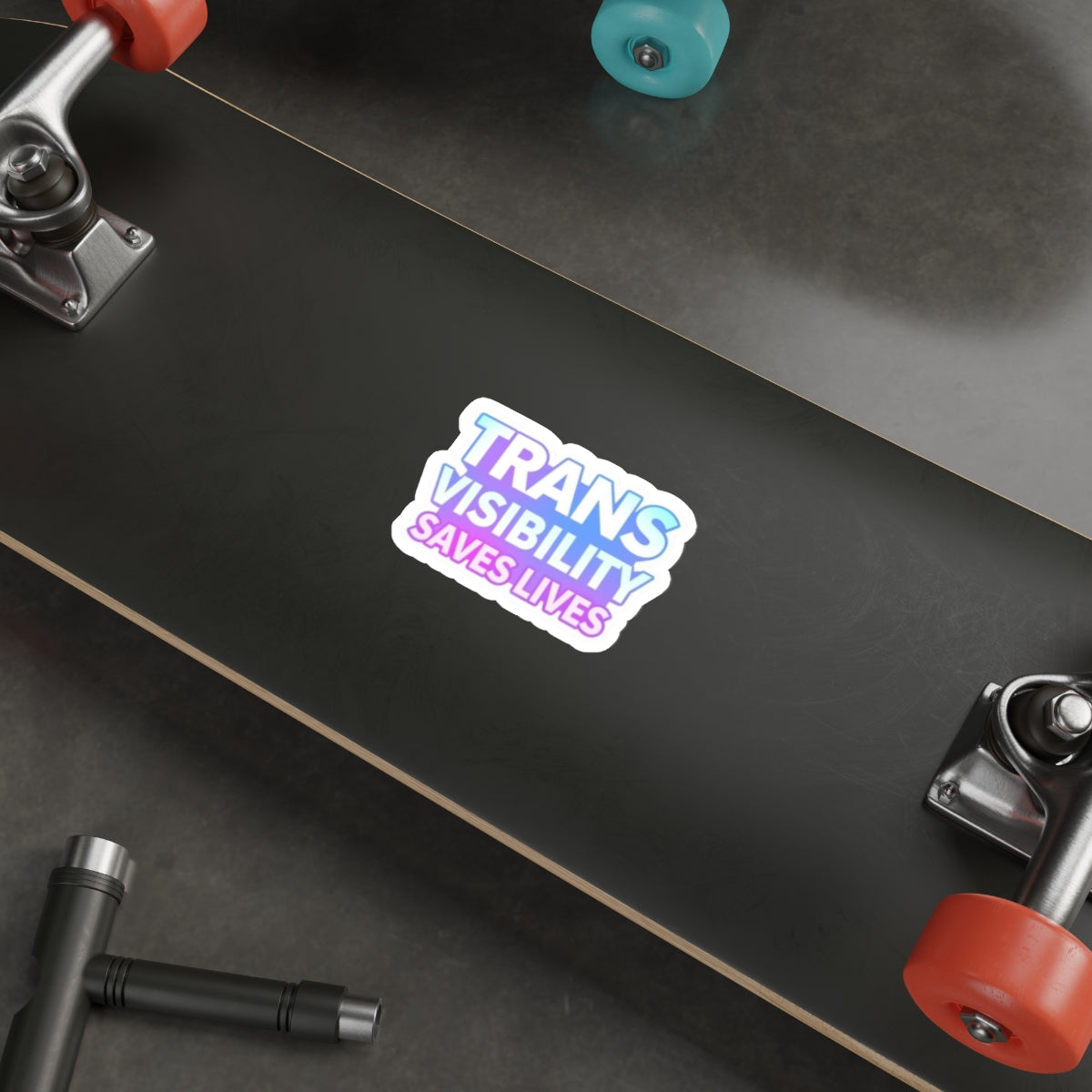Die-Cut Stickers - TRANS VISIBILITY SAVES LIVES