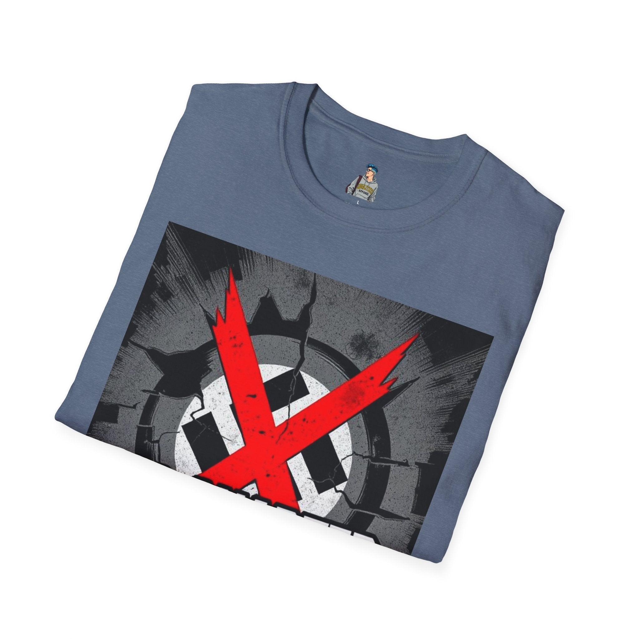 Unisex Softstyle T-Shirt - No Quarter for Fascists Graphic Tee