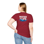 Water is Life Unisex T-Shirt | Eco-Friendly Tee for Environmentalists, Beach Lovers, Awareness Campaigns, Gifting