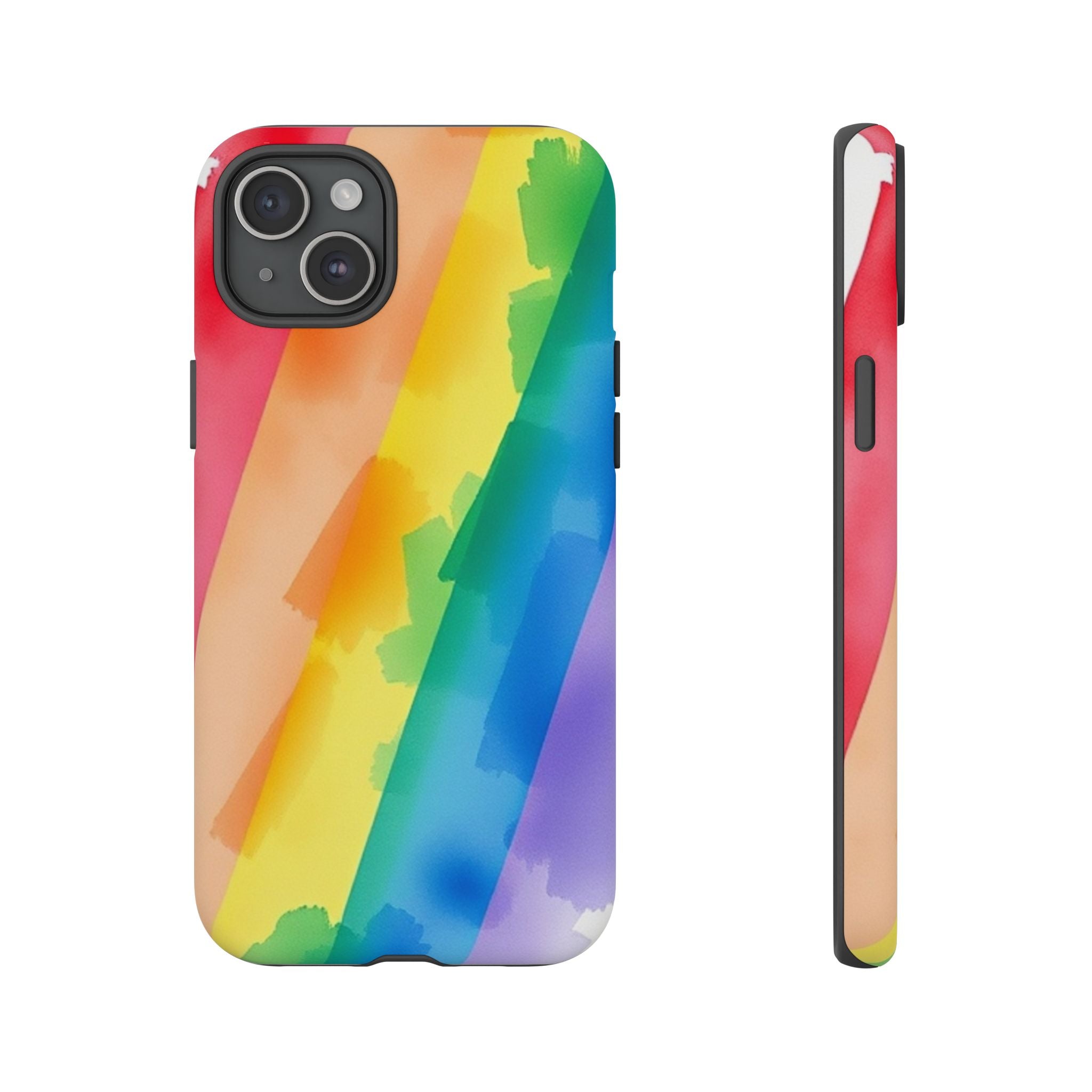 Rainbow Watercolor Art Tough Cases For Android & iPhone