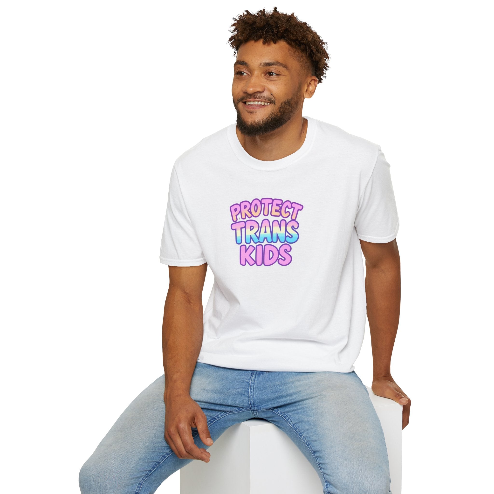 Unisex Softstyle T-Shirt - Protect Trans Kids Tee