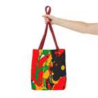 Green, Red Yellow Paint Splatter Tote Bag