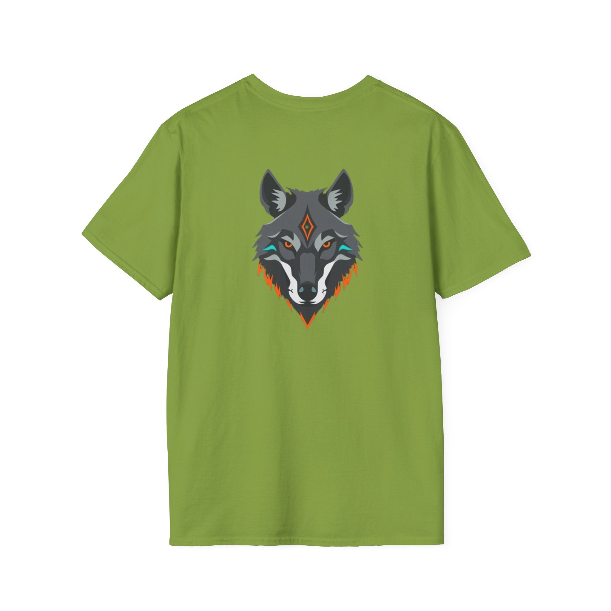 Mystical Wolf Design Unisex Softstyle T-shirt