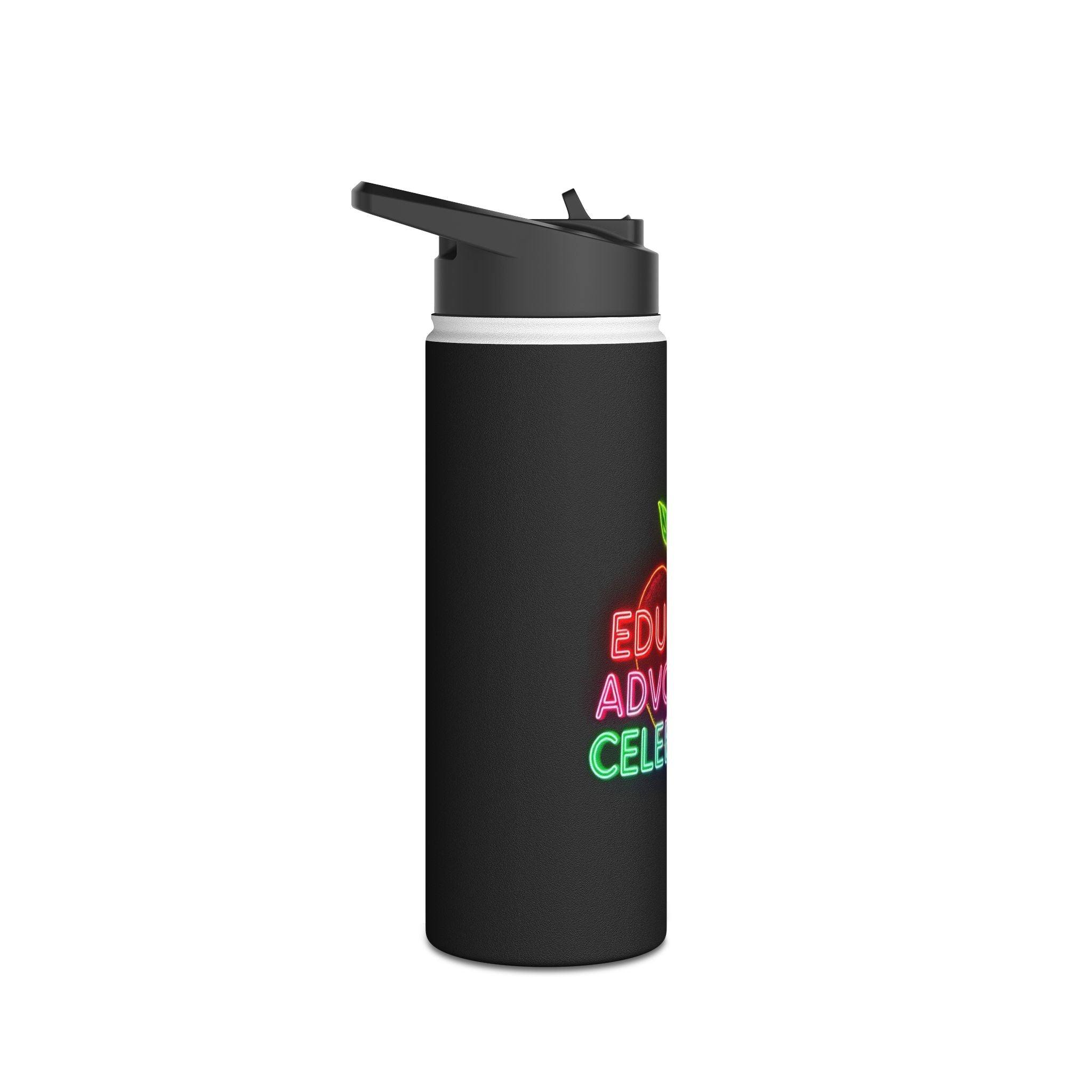 Teaching While Queer Stainless Steel Water Bottle - Perfect for Educators and Allies