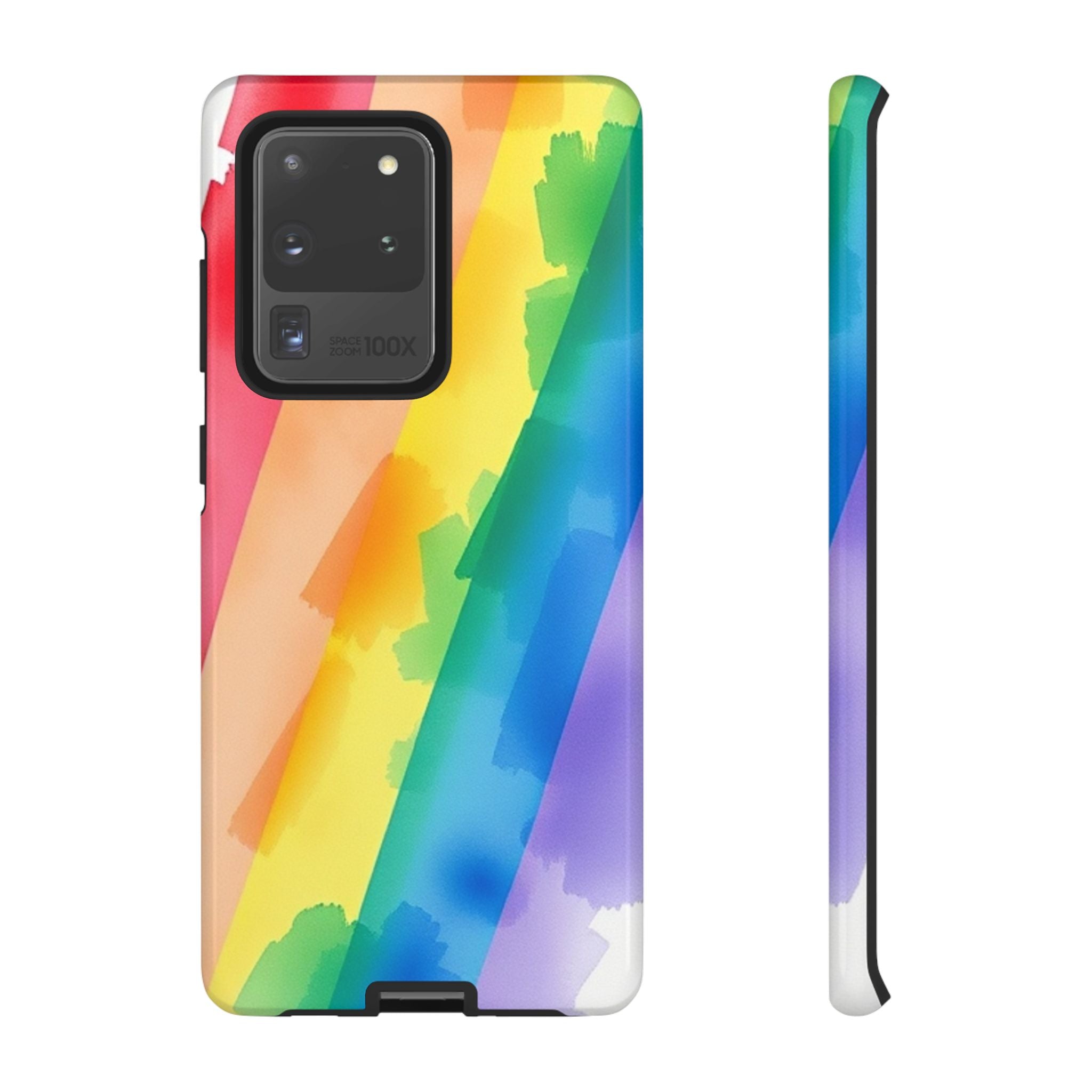 Rainbow Watercolor Art Tough Cases For Android & iPhone