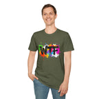 WTF Color Splash T-Shirt — Bold Rainbow Graphic Tee