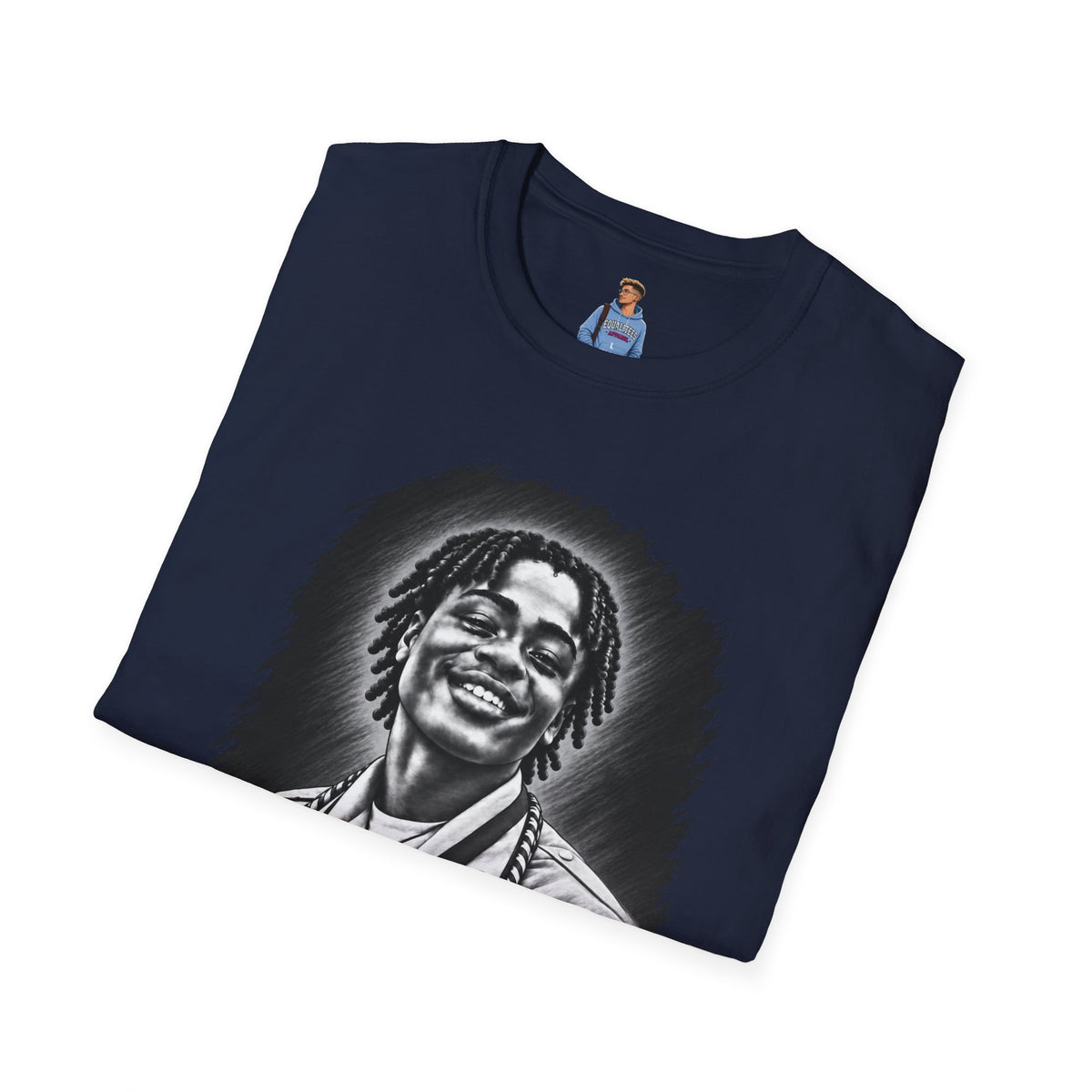 Smiling Portrait Front - In Memory of Pierre Damas Bel T-Shirt