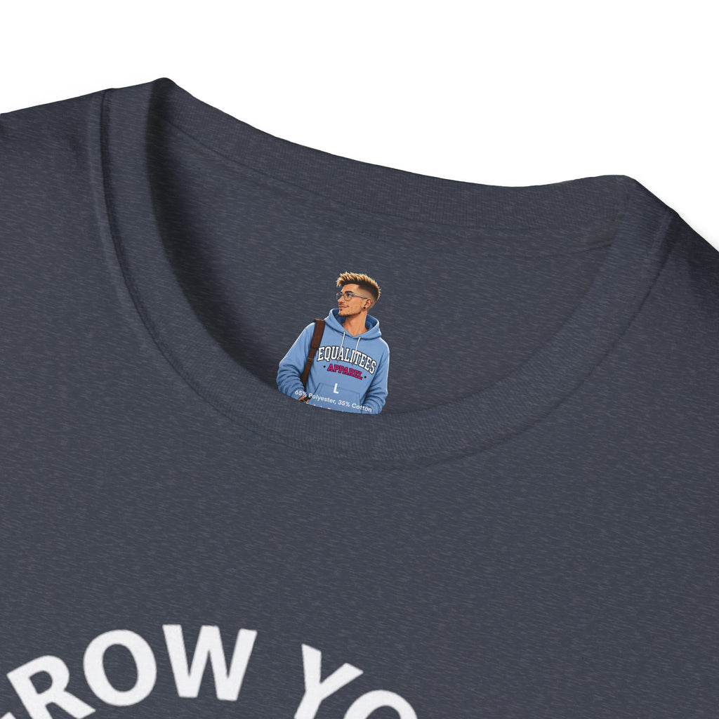 Grow Your Own Way Trans Pride Unisex T-Shirt - Floral Design for Garden Lovers