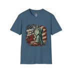 Patriots Don’t Stand For This T-Shirt — Statue of Liberty & Distressed Flag Graphic