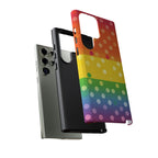 Rainbow Polka-Dot Tough Case for Android