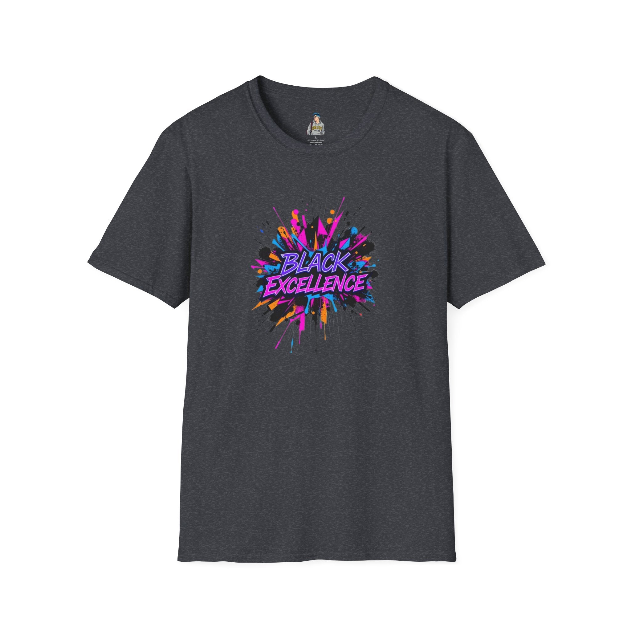 Unisex Softstyle T-Shirt - Black Excellence Graphic Tee