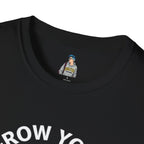 Grow Your Own Way Trans Pride Unisex T-Shirt - Floral Design for Garden Lovers