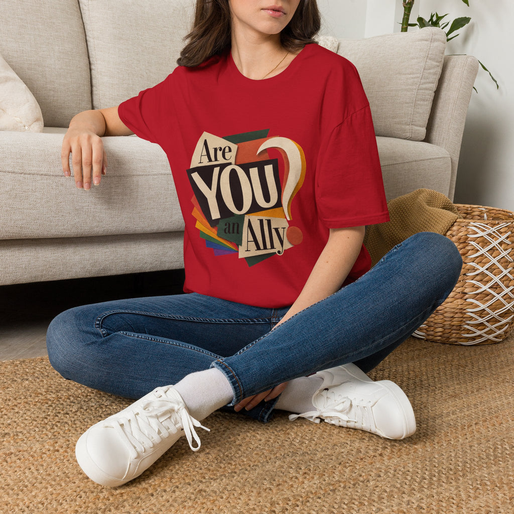 Are You An Ally? T-Shirt — Vintage Pride Ally Tee