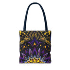 Purple & Yellow Design Tote Bag