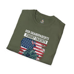 Unisex Softstyle T-Shirt: 'Our Grandparents Fought Fascists' Patriotic Tee