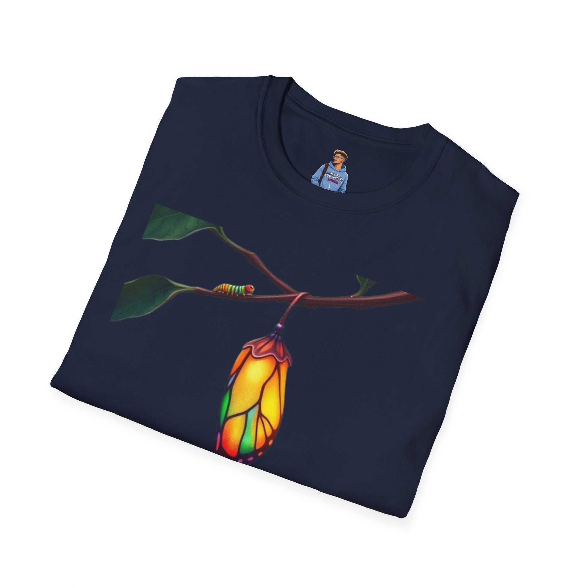 Rainbow Butterfly Cocoon Pride T-Shirt