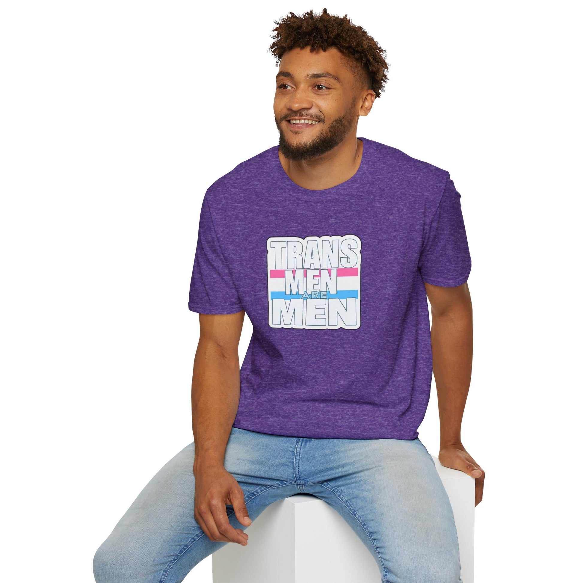 Unisex Softstyle T-Shirt - 'Trans Men Are Men' Statement Tee