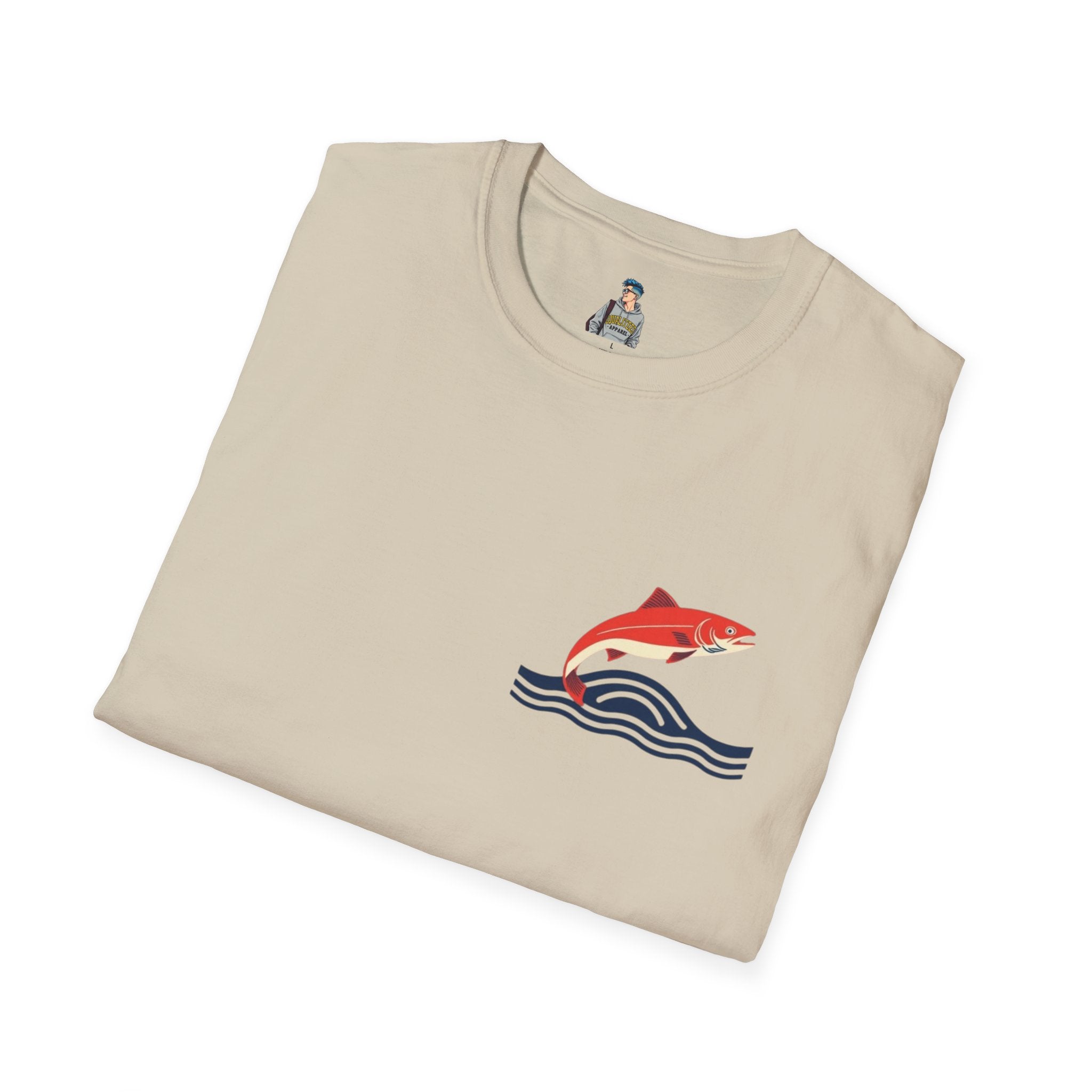 Jumping Salmon Native Pride Softstyle Unisex T-shirt