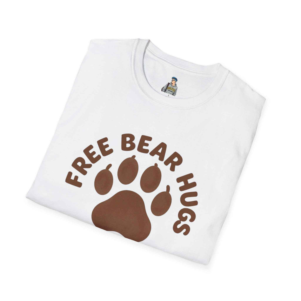 Free Bear Hugs T-Shirt — Cute Paw Print Wildlife Tee