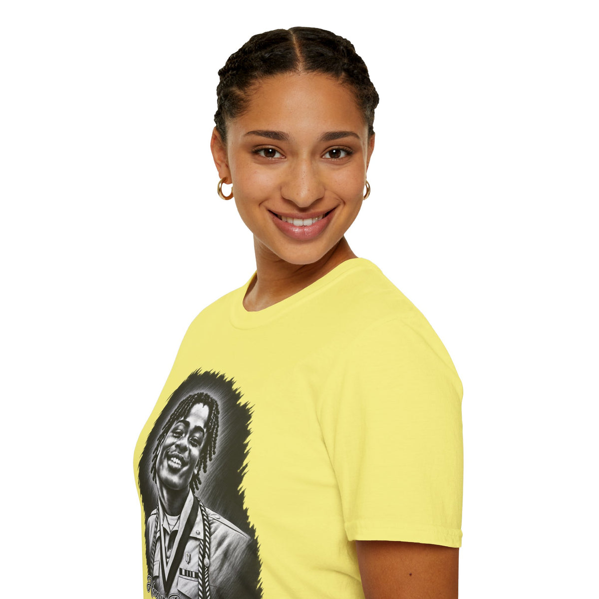 Smiling Portrait Front - In Memory of Pierre Damas Bel T-Shirt