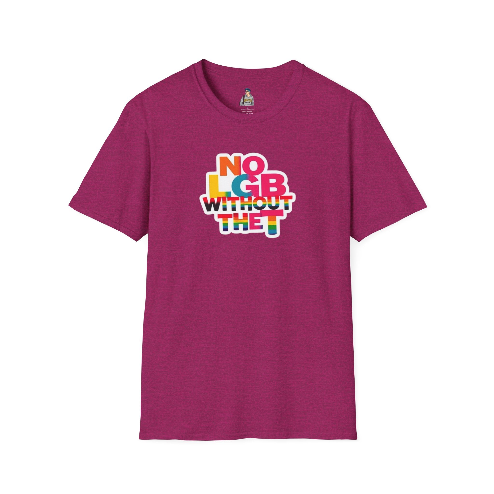 Unisex Softstyle T-Shirt - Trans Visibility No LGB Without the T Statement Tee