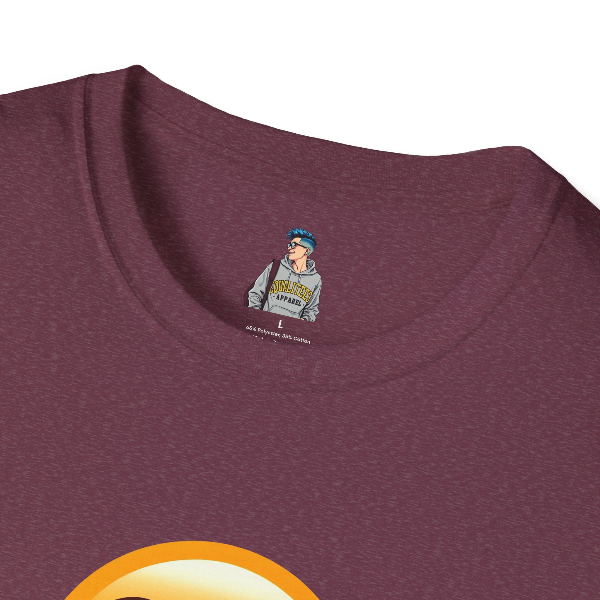 Unisex Softstyle T-Shirt with Eye Roll Emoji | Casual Graphic Tee for Everyday Humor