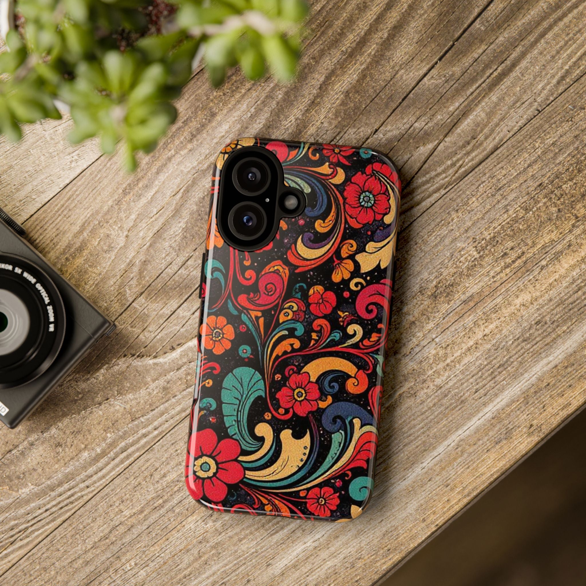 Floral Paisley Tough Case for iPhone — Vibrant Protective Phone Cover