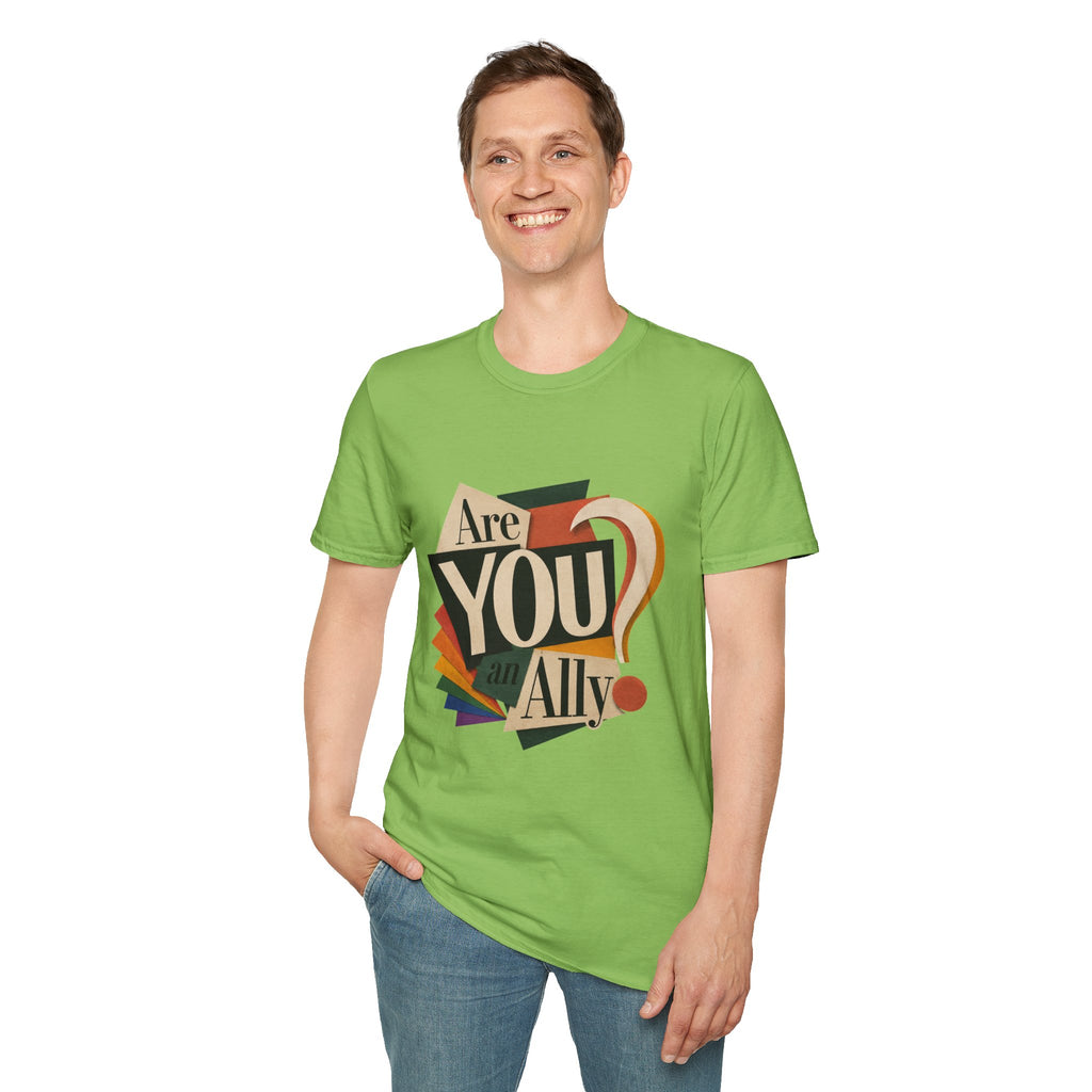 Are You An Ally? T-Shirt — Vintage Pride Ally Tee